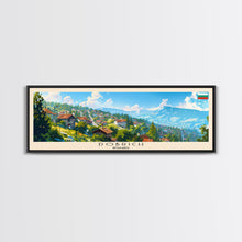Load image into Gallery viewer, Dobrich Bulgaria Travel Art, City Art, Framed Canvas Print or Metal Wall Art, Europe Travel Poster, Panoramic Wall Art, Extra Wide Wall Art