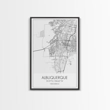 Carregar imagem no visualizador da galeria, Albuquerque Street Map, New Mexico Map,Man Cave Wall Art, City Map Print, Minimalist, Modern Art, Wall Art, Canvas Print, Canvas Wall Art