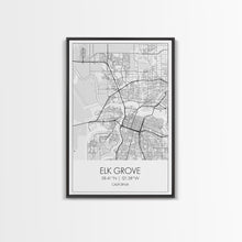 Load image into Gallery viewer, Elk Grove Street Map, California Map, City Map Art, Minimalist Art, Wall Art, Canvas Print, Bedroom Wall Art, Housewarming Gift, Travel Art