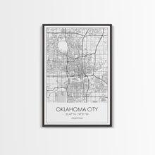 Load image into Gallery viewer, Oklahoma City Street Map, Oklahoma Map, City Map Art, Modern Art, Wall Art, Canvas Print, Bedroom Prints, Anniversary Gift, Travel Wall Art