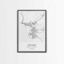Load image into Gallery viewer, Oxnard Street Map, California Map, City Map Art, Minimalist Art, Wall Art, Canvas Print, Bedroom Print, Anniversary Gift, Travel Wall Print