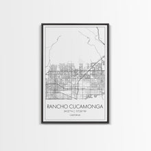 Load image into Gallery viewer, Rancho Cucamonga Street Map, California Map, City Map Art, Minimalist Art, Wall Art, Canvas Print, Office Wall Art, Bon Voyage Gift