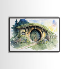 Load image into Gallery viewer, Bang End Painting Framed Canvas Print, Lord, Fantasy Art, Framed Wall Art, Fantasy Decor, A Hole In The Wall