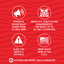 Carregar imagem no visualizador da galeria, 2 Pack Air Horn Refills for 1.4 Ounce Horn