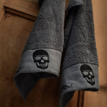 Load image into Gallery viewer, Gothic Skull Embroidery Hand Towel Set