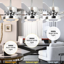 Carregar imagem no visualizador da galeria, 52" Vendome Industrial DC Motor Downrod Mount Reversible Ceiling Fan with Lighting and Remote Control