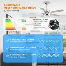 Carregar imagem no visualizador da galeria, 52" Vendome Industrial DC Motor Downrod Mount Reversible Ceiling Fan with Lighting and Remote Control