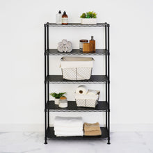 Load image into Gallery viewer, 14" x 30" x 60" 5-Tier Wire Rack - Black