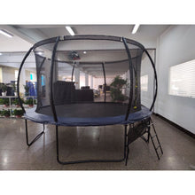 Load image into Gallery viewer, 10FT Recreational Trampoline with Enclosure for Kids Adults, ASTM Approved, Outdoor Trampoline with Wind Stakes and Ladder for Kids Apex Series, 10 FOOT Trampoline