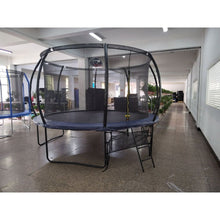 Load image into Gallery viewer, 10FT Recreational Trampoline with Enclosure for Kids Adults, ASTM Approved, Outdoor Trampoline with Wind Stakes and Ladder for Kids Apex Series, 10 FOOT Trampoline