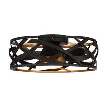 Carregar imagem no visualizador da galeria, 21" Ahmedabad Industrial DC Motor Flush Mount Reversible Ceiling Fan with LED Lighting and Remote Control