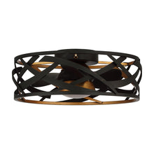 Carregar imagem no visualizador da galeria, 21" Ahmedabad Industrial DC Motor Flush Mount Reversible Ceiling Fan with LED Lighting and Remote Control