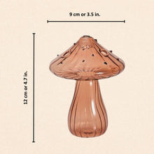 Carregar imagem no visualizador da galeria, Vibrant Mushroom Glass Vases