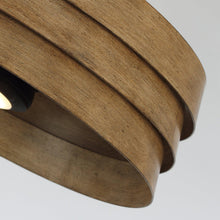 Carregar imagem no visualizador da galeria, 22" Farmhouse Flush Mount Reversible Ceiling Fan with LED Lighting and Remote Control