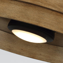 Carregar imagem no visualizador da galeria, 22" Farmhouse Flush Mount Reversible Ceiling Fan with LED Lighting and Remote Control