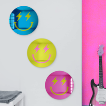 Load image into Gallery viewer, Bundle | Happy Faces With Lightning Bolt Eyes 3-Piece Multicolor Set