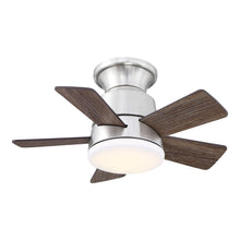 Carregar imagem no visualizador da galeria, 24" Farmhouse Flush Mount Reversible Iron Ceiling Fan with Lighting and Remote Control