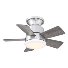 Carregar imagem no visualizador da galeria, 24" Farmhouse Flush Mount Reversible Iron Ceiling Fan with Lighting and Remote Control