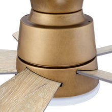 Carregar imagem no visualizador da galeria, 24" Farmhouse Flush Mount Reversible Iron Ceiling Fan with Lighting and Remote Control