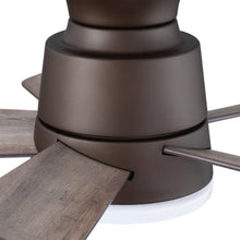 Carregar imagem no visualizador da galeria, 24" Farmhouse Flush Mount Reversible Iron Ceiling Fan with Lighting and Remote Control