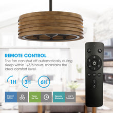 Carregar imagem no visualizador da galeria, 24" Farmhouse DC Motor Downrod Mount Reversible Fandelier Ceiling Fan with Lighting and Remote Control