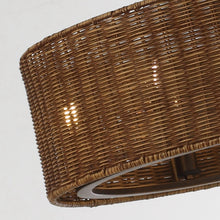 Carregar imagem no visualizador da galeria, 24" Farmhouse DC Motor Ceiling Fan with Lighting and Remote Control