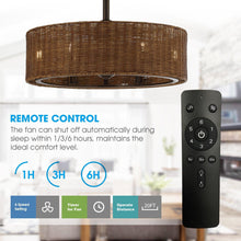 Carregar imagem no visualizador da galeria, 24" Farmhouse DC Motor Ceiling Fan with Lighting and Remote Control