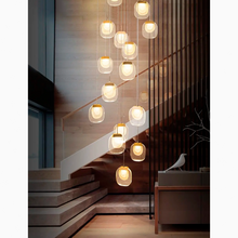 Carregar imagem no visualizador da galeria, Vernazza | Creative Staircase Crystal Chandelier