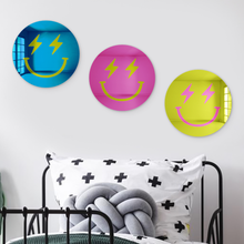 Load image into Gallery viewer, Bundle | Happy Faces With Lightning Bolt Eyes 3-Piece Multicolor Set