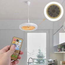 Carregar imagem no visualizador da galeria, 26CM Remote Control LED Light and Fan - Ceiling Fan with E27 Lamp