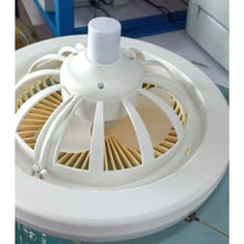Carregar imagem no visualizador da galeria, 26CM Remote Control LED Light and Fan - Ceiling Fan with E27 Lamp