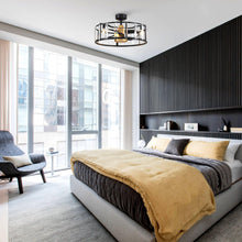 Carregar imagem no visualizador da galeria, 27" Modern DC Motor Downrod Mount Reversible Crystal Ceiling Fan with Lighting and Remote Control