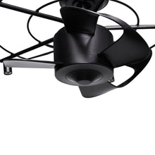 Carregar imagem no visualizador da galeria, 27" Wright Modern DC Motor Downrod Mount Reversible Crystal Ceiling Fan with Lighting and Remote Control