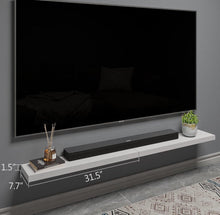 Load image into Gallery viewer, BAMEOS Floating Shelf,Wall Shelf, Decor Wall Mounted Shelves, Hanging Shelf Set for Bathroom Kitchen Living, Kitchen, Room Bedroom Storage White