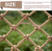Cargar imagen en el visor de la galería, Cingfanlu Safety Hemp Rope Net Kids Climbing Safety Net Tree House Climbing Children Safety Rope Net Balcony Stairs Fence Railing Garden Playground Pr