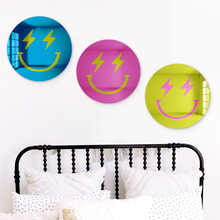 Load image into Gallery viewer, Bundle | Happy Faces With Lightning Bolt Eyes 3-Piece Multicolor Set
