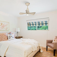 Carregar imagem no visualizador da galeria, 28" Kwang Farmhouse DC Motor Downrod Mount Reversible Ceiling Fan with LED Lighting and Remote Control