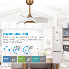 Carregar imagem no visualizador da galeria, 28" Modern DC Motor Downrod Mount Reversible Ceiling Fan with LED Lighting and Remote Control