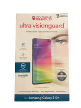 Load image into Gallery viewer, ZAGG InvisibleShield Ultra VisionGuard - Protect Your Eyes and Your Phone - for Samsung Galaxy S10+ - Case Friendly Screen Protection