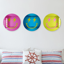 Load image into Gallery viewer, Bundle | Happy Faces With Lightning Bolt Eyes 3-Piece Multicolor Set