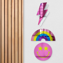 Carregar imagem no visualizador da galeria, Bundle | Retro Cool 3-Piece Set | Rainbow, Smiley Face, Lightning Bolt