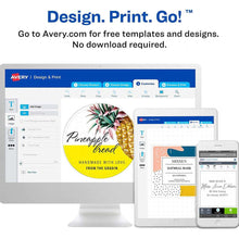 Carregar imagem no visualizador da galeria, Avery Customizable Removable Wall Decals, 7" x 10", Matte White, Water Resistant Printable Labels, 3 Blank Wall Decal Stickers (61516)