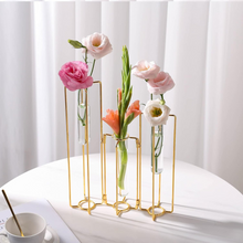 Carregar imagem no visualizador da galeria, Metal Tube Flower Vase