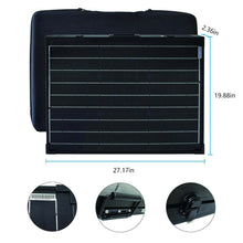 Carregar imagem no visualizador da galeria, ACOPower 100w 12v Portable Solar Panel kit, Foldable Mono Suitcase, proteusX Waterproof 20A Charge Controller