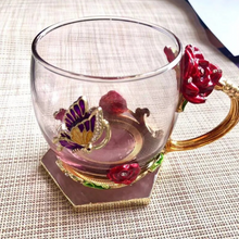 Carregar imagem no visualizador da galeria, Enchanted Blossom Glass Cup