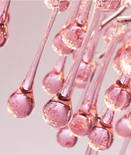 Carregar imagem no visualizador da galeria, Imbersago | Modern Pink Crystal Chandelier for Living Room, Dining Room, Bedroom