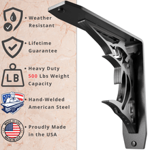 Carregar imagem no visualizador da galeria, BillFish Heavy Duty Steel Brackets for Shelving