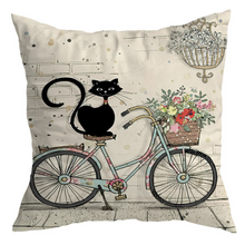 Carregar imagem no visualizador da galeria, Vintage Black Cat Cushion Covers