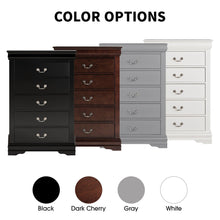 Carregar imagem no visualizador da galeria, Transitional 5-Drawer 31.5 in. Wide Chest of Drawers with Bracket Feet