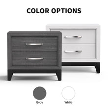 Carregar imagem no visualizador da galeria, Furniture of America Lucien Modern Wood Nightstand with 2 Drawers